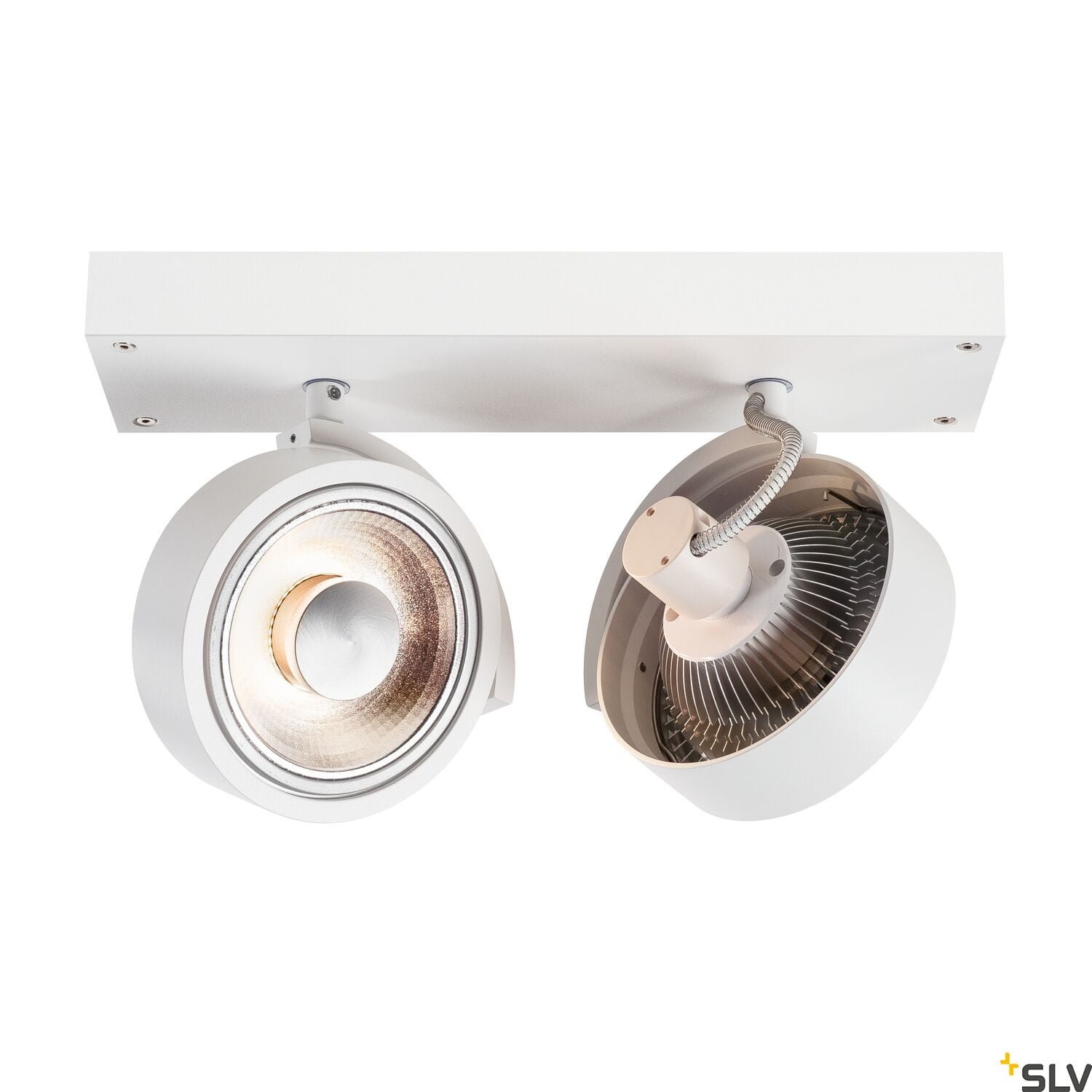 KALU, Wand- und Deckenleuchte, zweiflammig, QPAR111, rund, weiß matt, max. 150 W 3