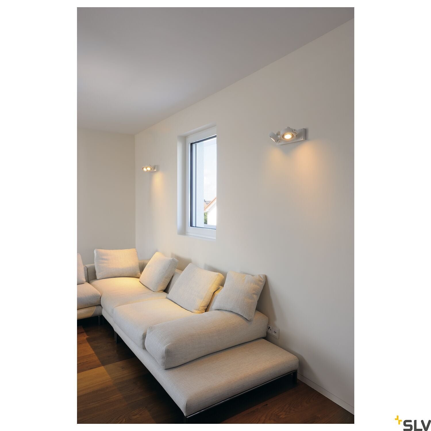 KALU, Wand- und Deckenleuchte, zweiflammig, QPAR111, rund, weiß matt, max. 150 W 4