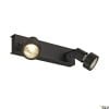 PURI, Wand- und Deckenleuchte, zweiflammig, QPAR51, schwarz matt, max. 100 W, mit Dekoring 8