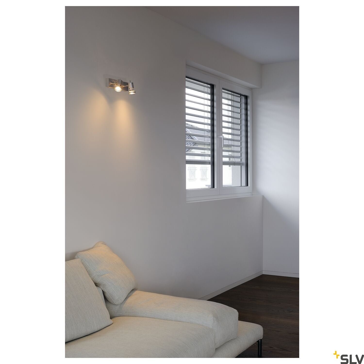 ASTO, Wand- und Deckenleuchte, zweiflammig, QPAR51, aluminium gebürstet, max. 150 W 4