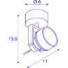 INDA, Wand- und Deckenleuchte, Spot, QPAR51, aluminium gebürstet, max. 50 W 12