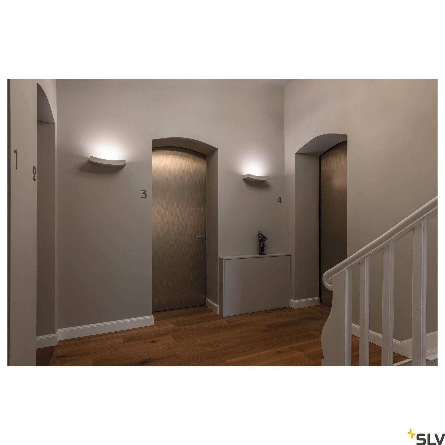 PLASTRA, Wandleuchte, weißer Gips, QT-DE12, max. 100 W 6