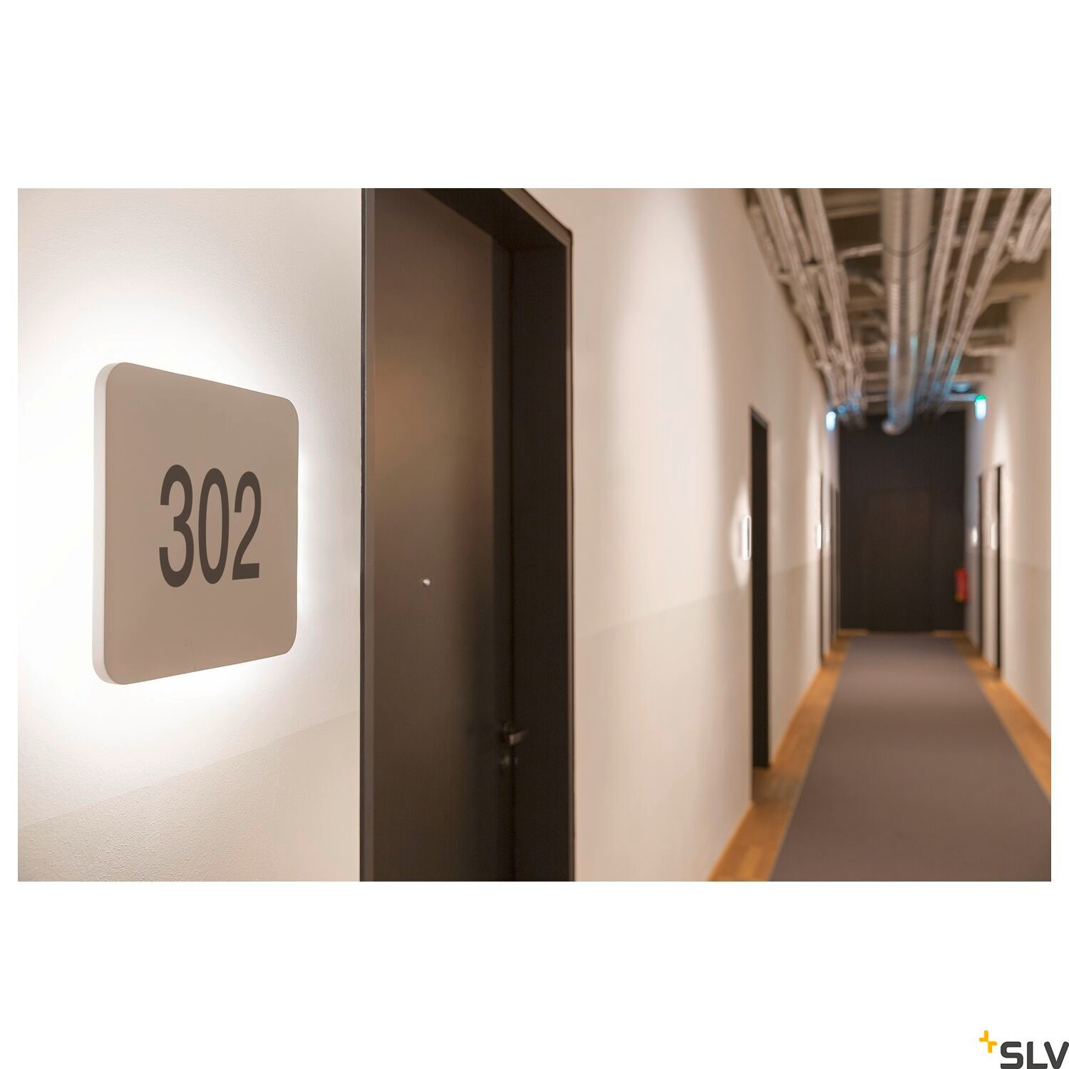 PLASTRA, Wandleuchte, LED-Strip, 3000K, eckig, weißer Gips max. 10,8 W 6