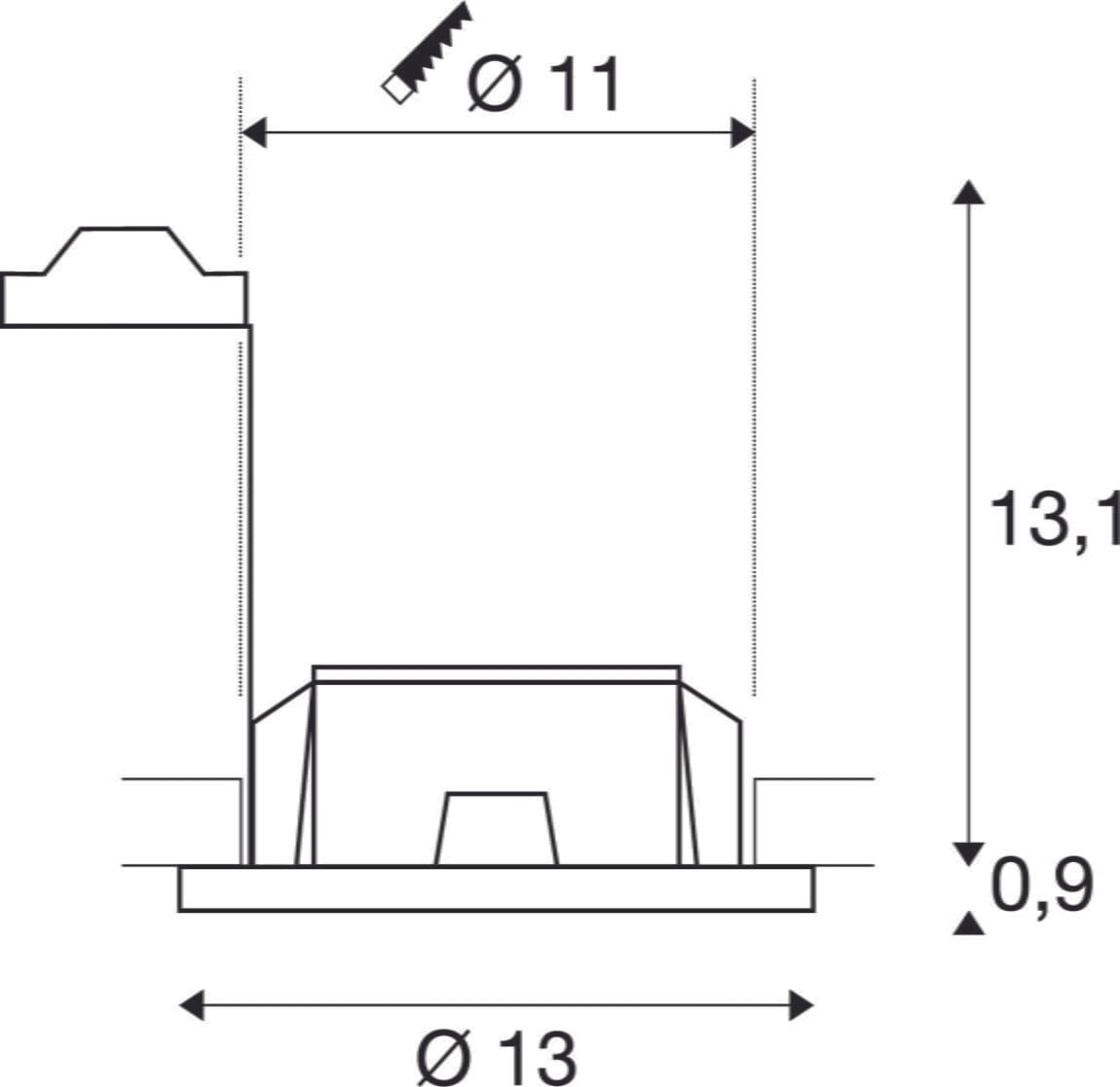 PLASTRA, Einbauleuchte, QPAR51, rund, weißer Gips, max. 35W Direkt 6 PLASTRA, Einbauleuchte, QPAR51, rund, weißer Gips, max. 35W Direkt 6