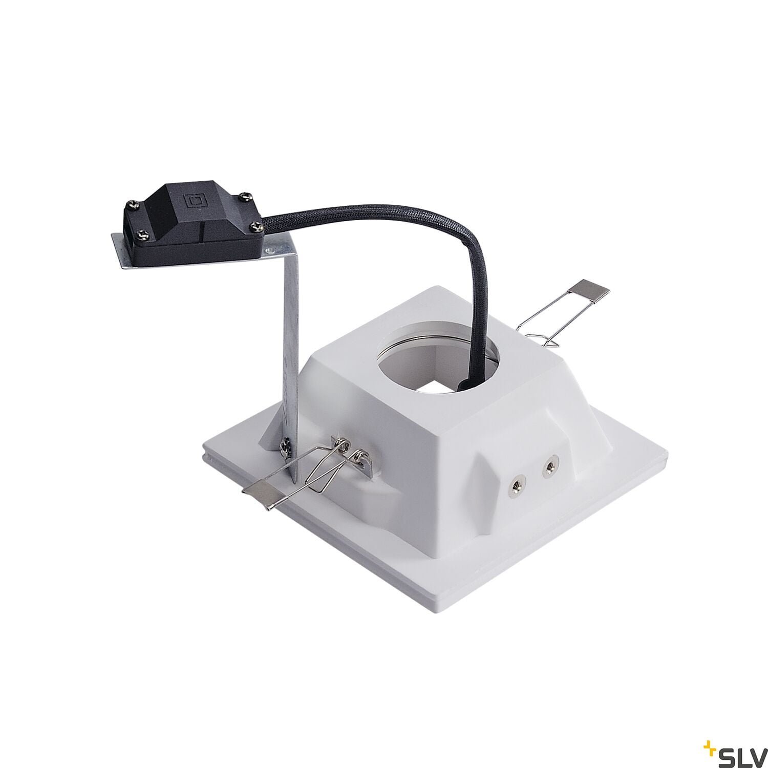 PLASTRA, Einbauleuchte, QPAR51, eckig, weißer Gips, max. 35W Einbau in Decken 2