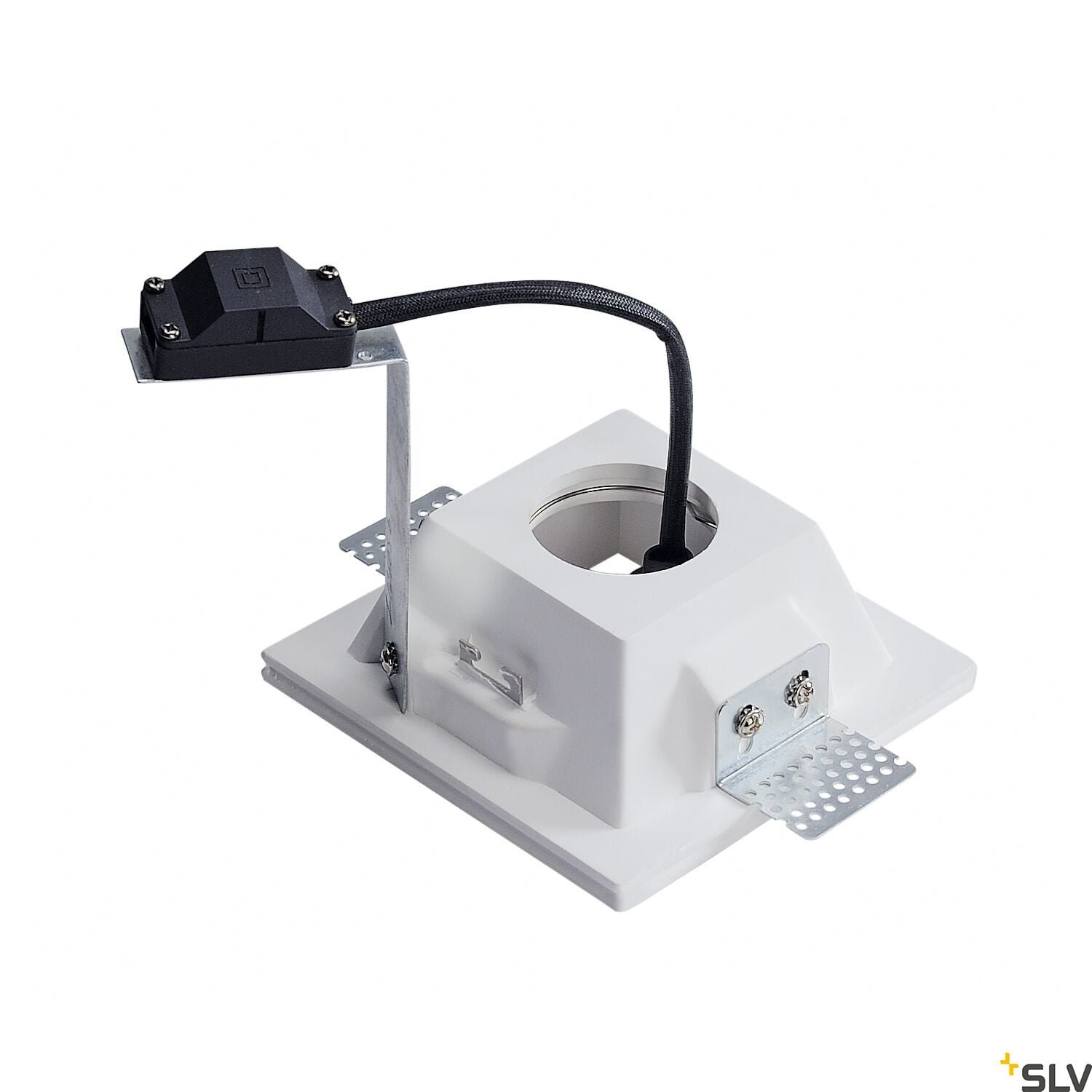 PLASTRA, Einbauleuchte, QPAR51, eckig, weißer Gips, max. 35W Einbau in Decken 3