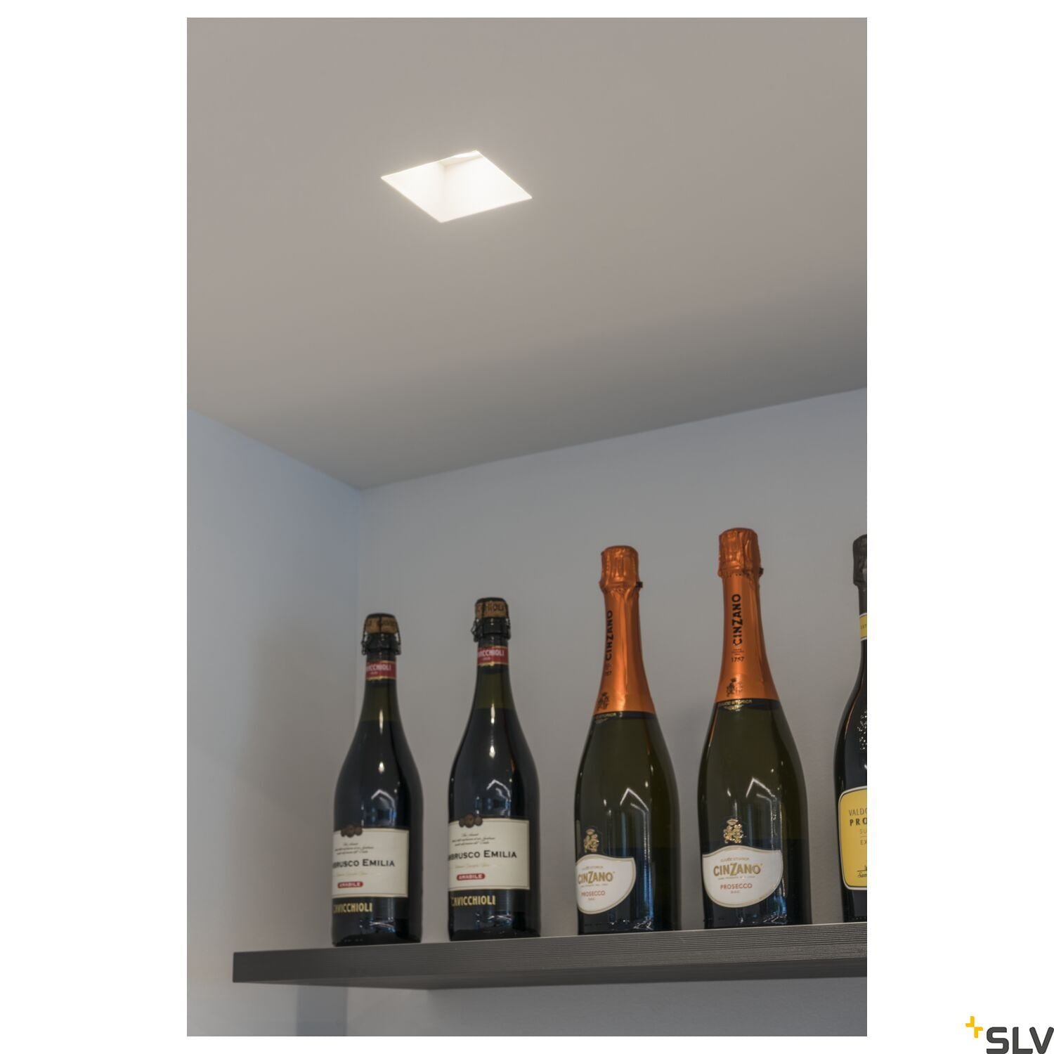 PLASTRA, Einbauleuchte, QPAR51, eckig, weißer Gips, max. 35W Einbau in Decken 6