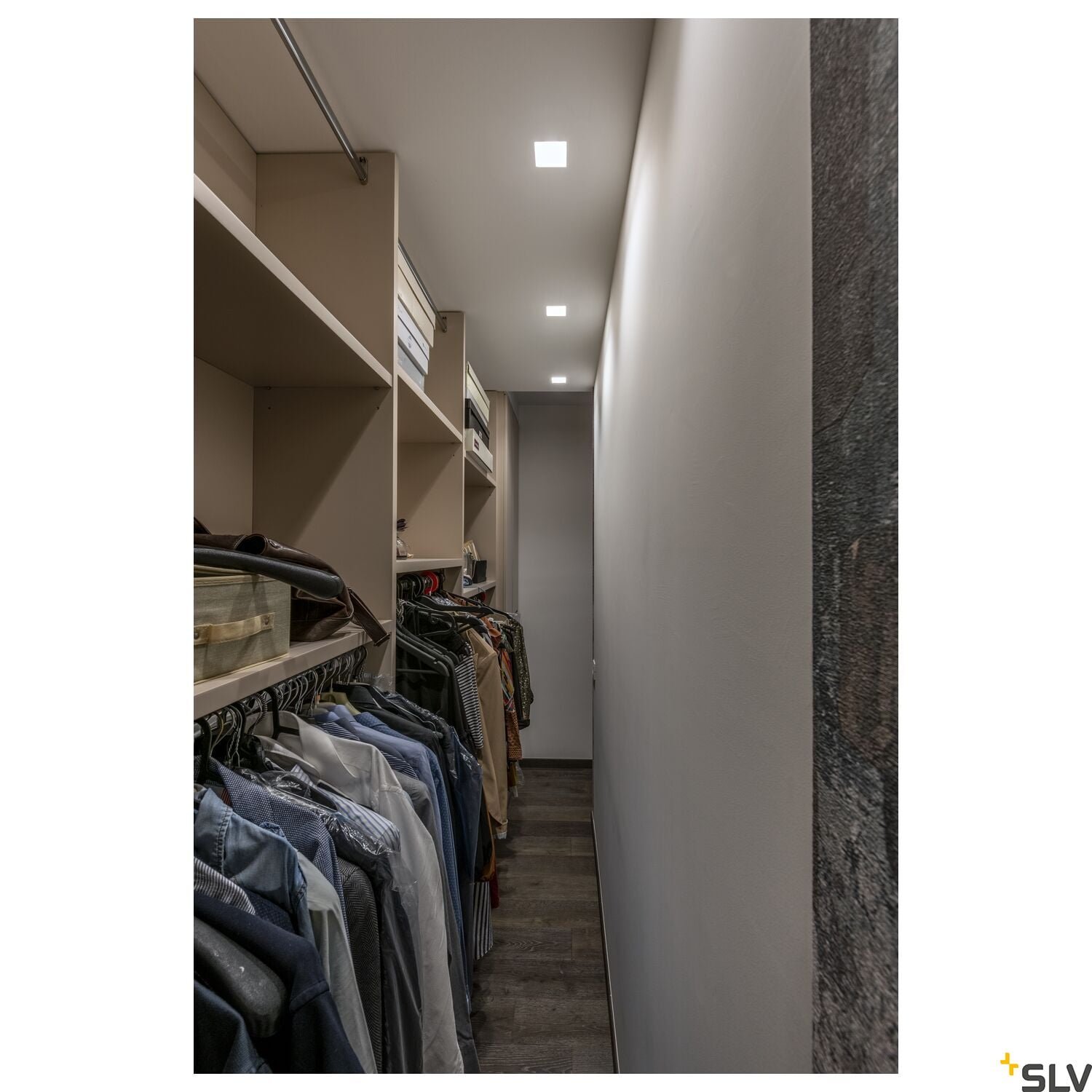 PLASTRA, Einbauleuchte, QPAR51, eckig, weißer Gips, max. 35W Einbau in Decken 4