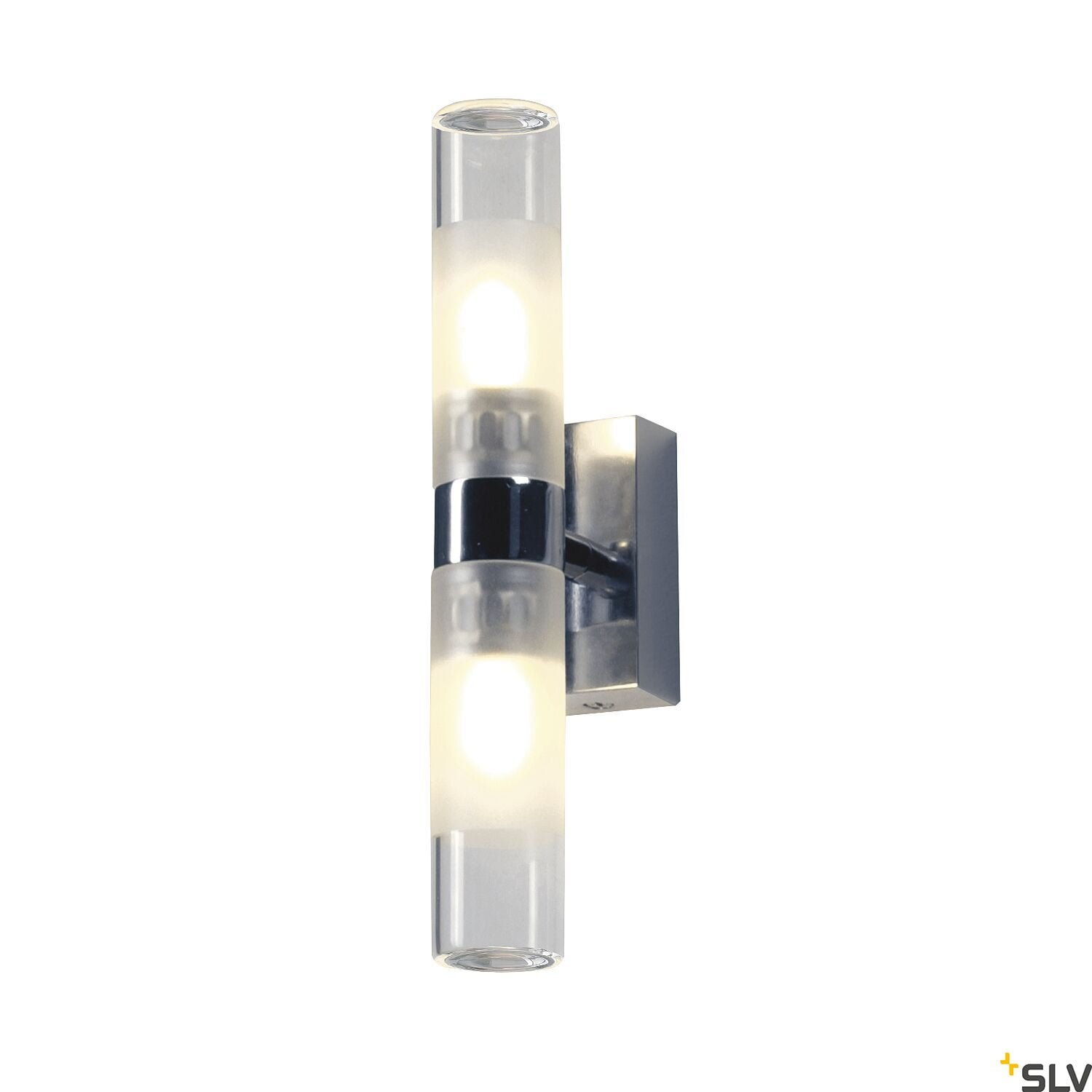 MIBO UP/DOWN, Wandleuchte, QT14, IP21, up/down, chrom, max. 50 W 2