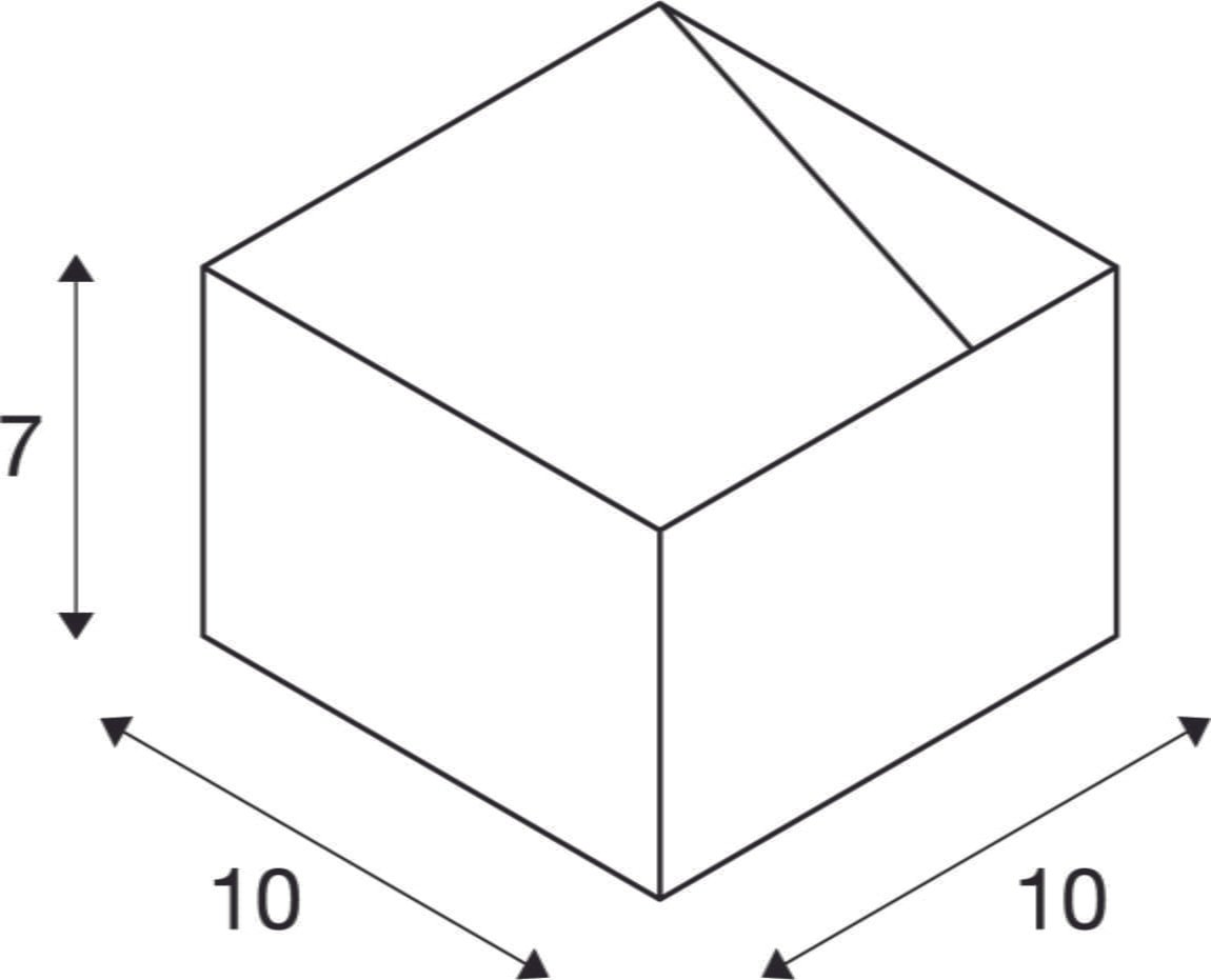 LOGS IN, Wandleuchte, LED, 3000K, eckig, schwarz/messing, inkl. LED-Treiber 4