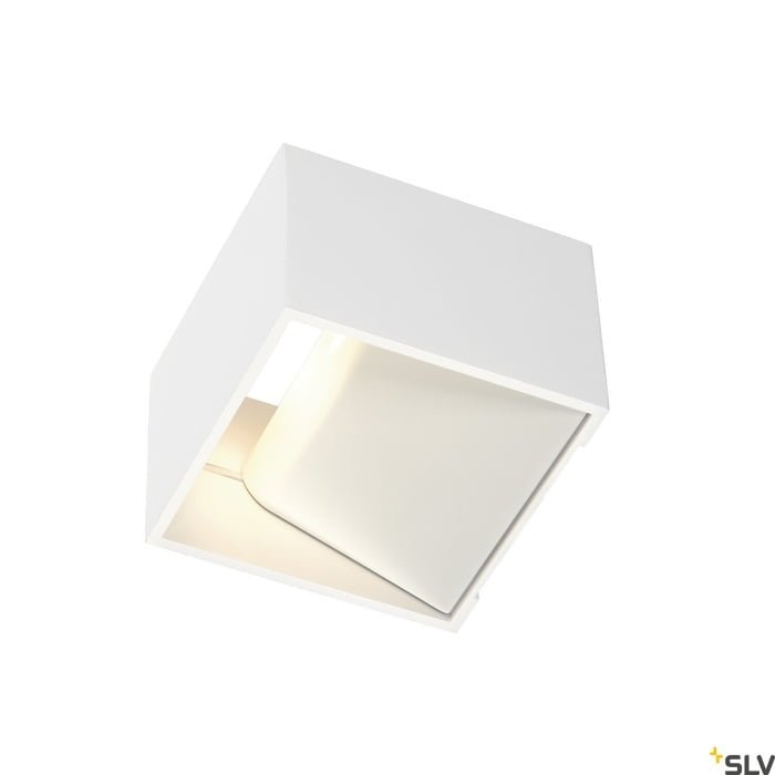 LOGS IN, Wandleuchte, LED, 3000K, eckig, weiß, inkl. LED-Treiber