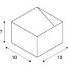 LOGS IN, Wandleuchte, LED, 3000K, eckig, weiß, inkl. LED-Treiber 10