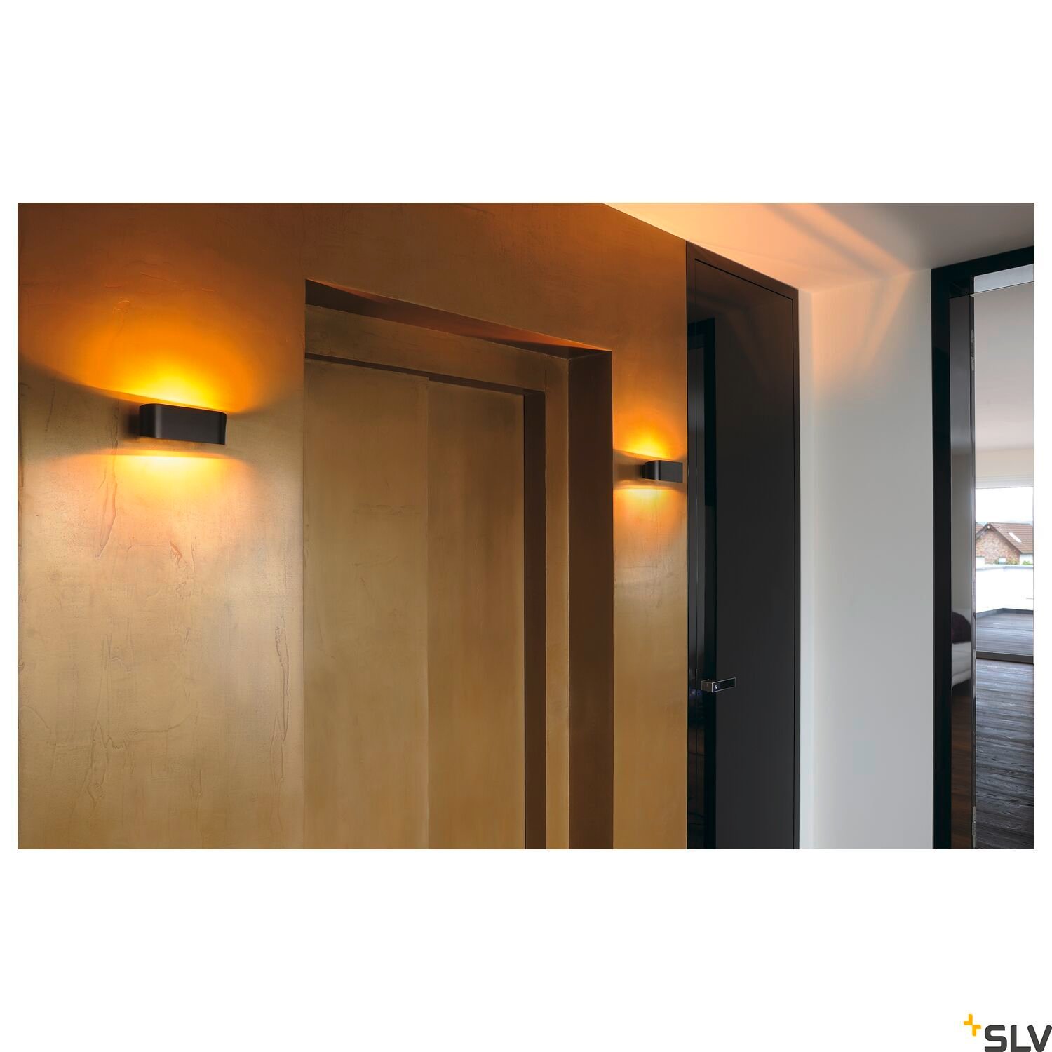 OSSA 180, Wandleuchte, QT-DE12, oval, up/down, schwarz, max. 100W 3