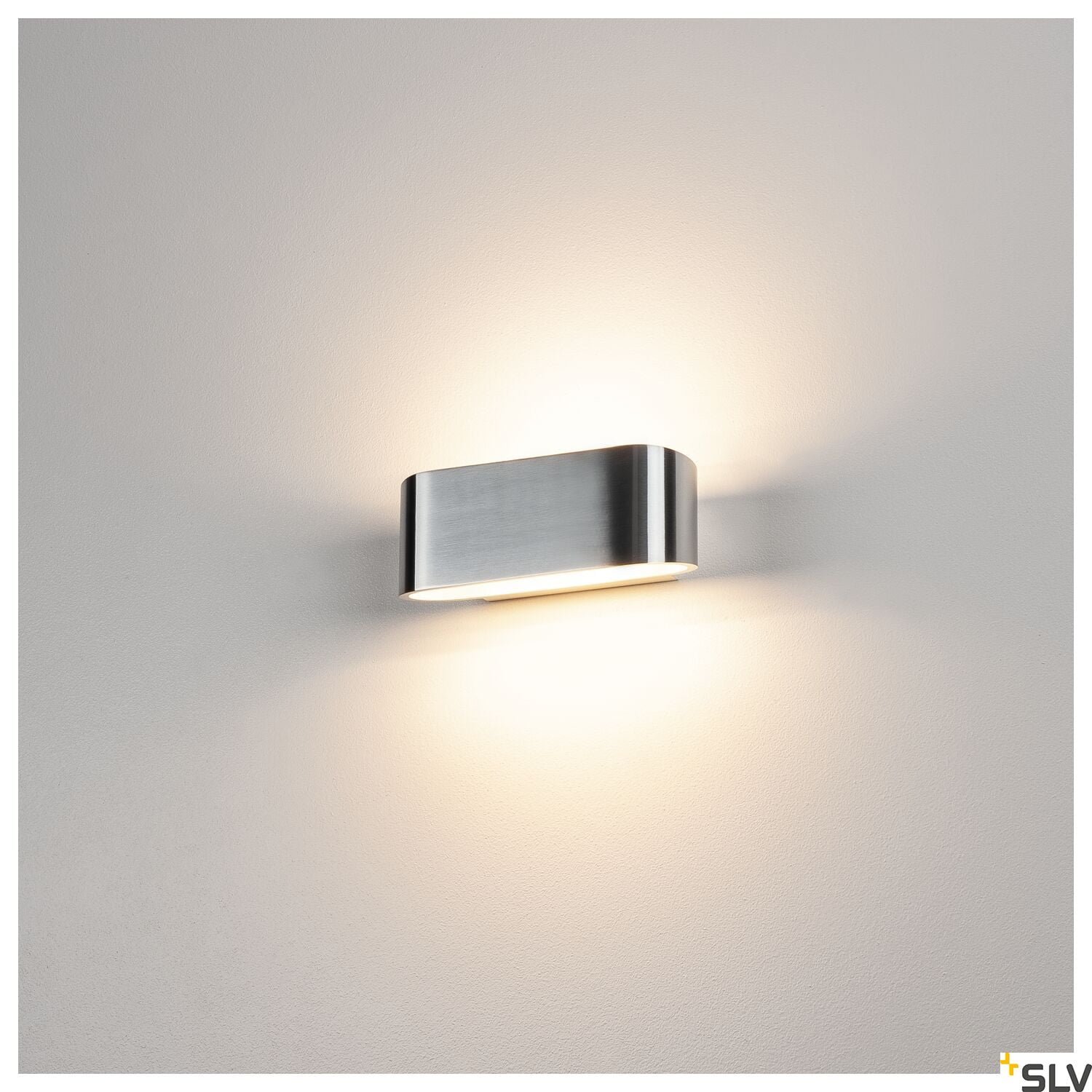 OSSA 180, Wandleuchte, QT-DE12, oval, up/down, aluminium gebürstet, max. 100W 2