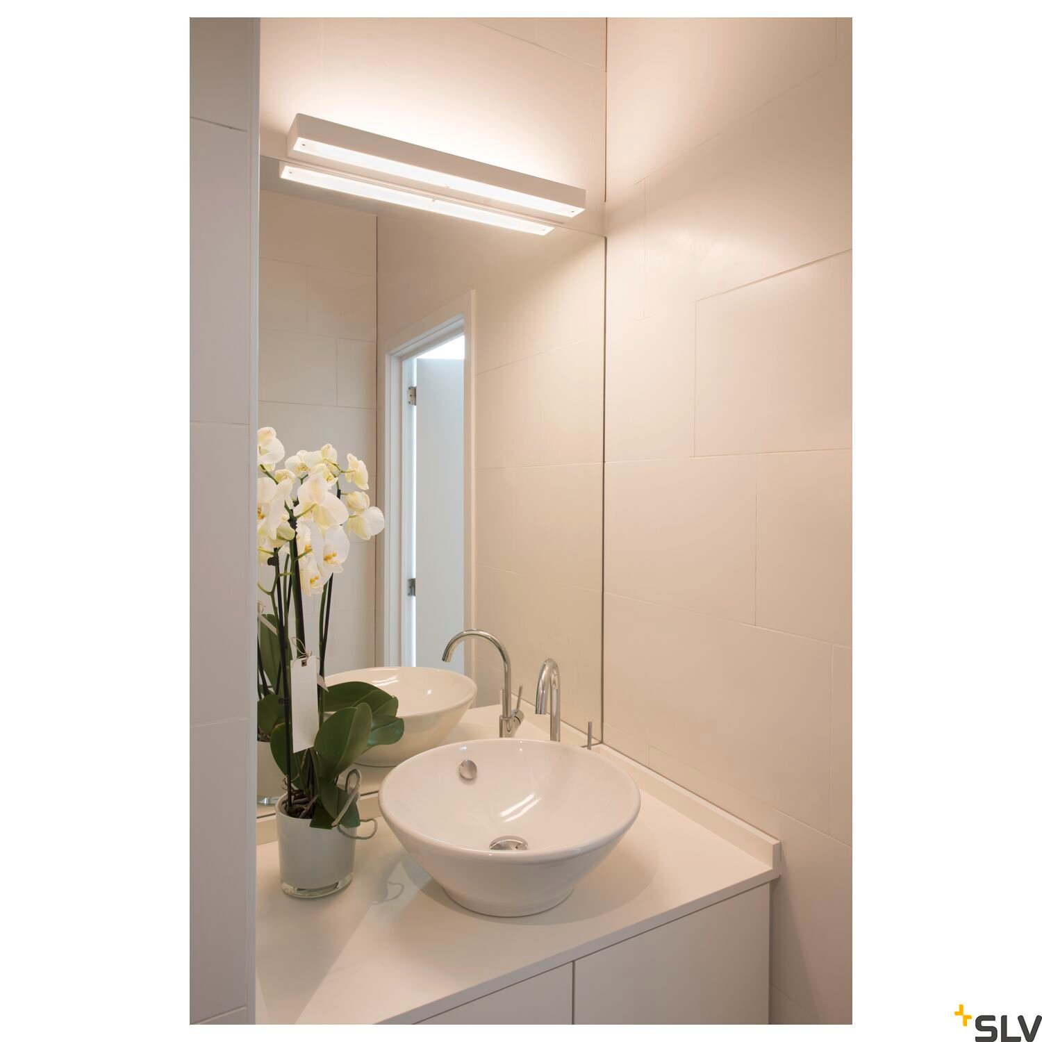 SEDO 14, Wandleuchte, LED, 3000K, eckig, weiß, Glas satiniert, 17W 2