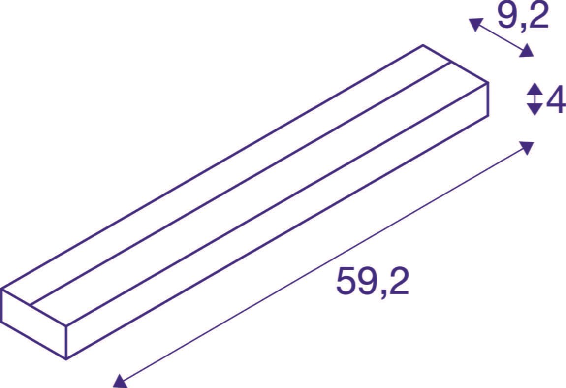 SEDO 14, Wandleuchte, LED, 3000K, eckig, weiß, Glas satiniert, 17W 4