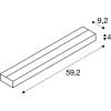 SEDO 14, Wandleuchte, LED, 3000K, eckig, aluminium gebürstet, Glas satiniert, 17W 6