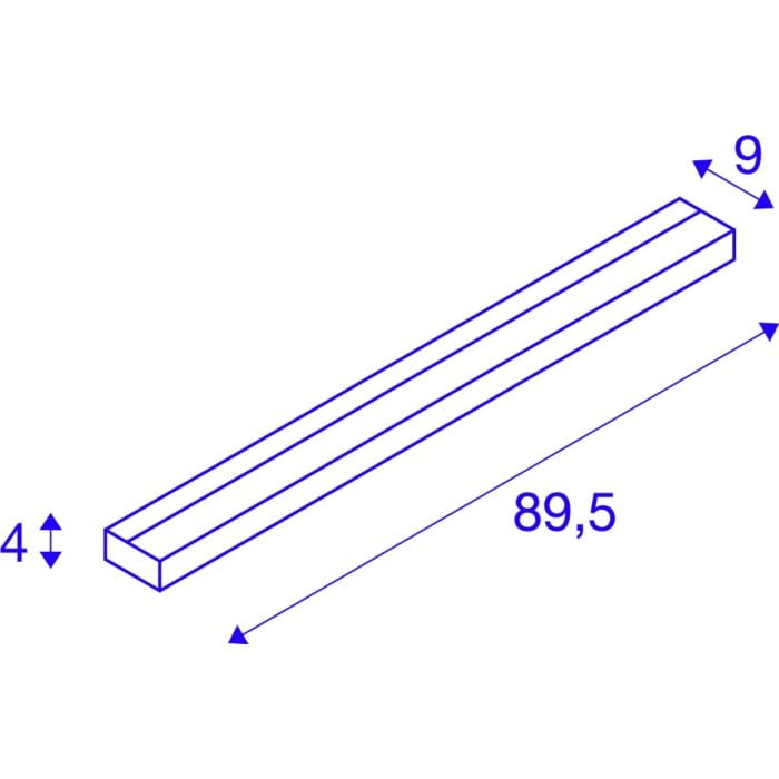 SEDO 21, Wandleuchte, LED, 3000K, eckig, weiß, Glas satiniert, Energiesparleuchte, 33 W 3