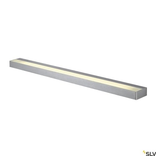SEDO 21, Wandleuchte, LED, 3000K, eckig, aluminium gebürstet, Glas satiniert, Energiesparleuchte, 33 W 2