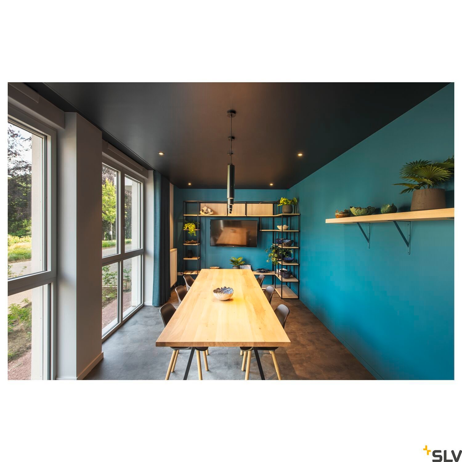 NEW TRIA rund, LED  Deckeneinbauleuchte, schwarz, 1800-3000K, 7,2W 5