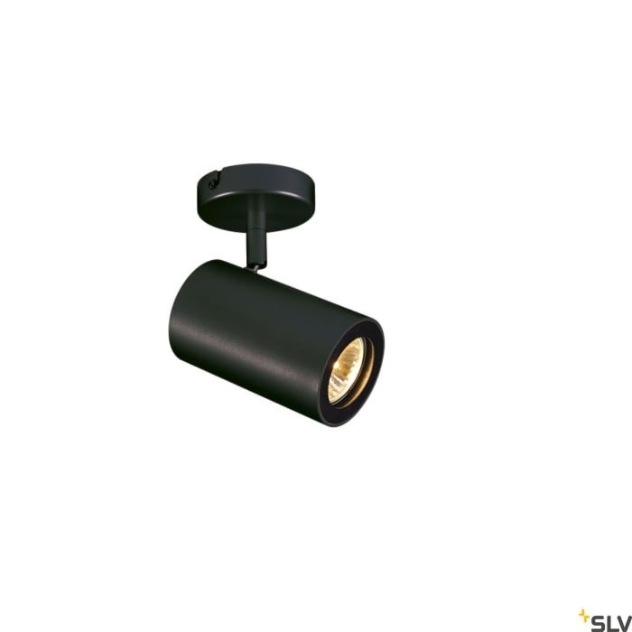 ENOLA B, Wand- und Deckenleuchte, Spot, einflammig, QPAR51, schwarz, max. 50W 2