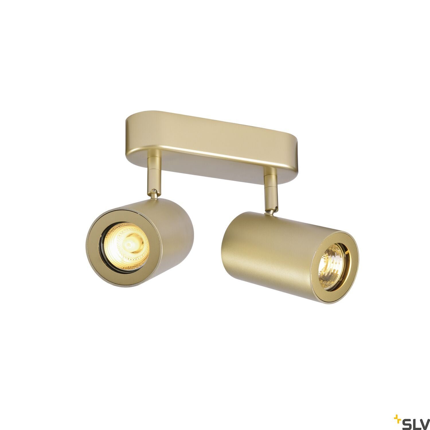 ENOLA B, Wand- und Deckenleuchte, Spot, zweiflammig, QPAR51, messing, max. 100W 2