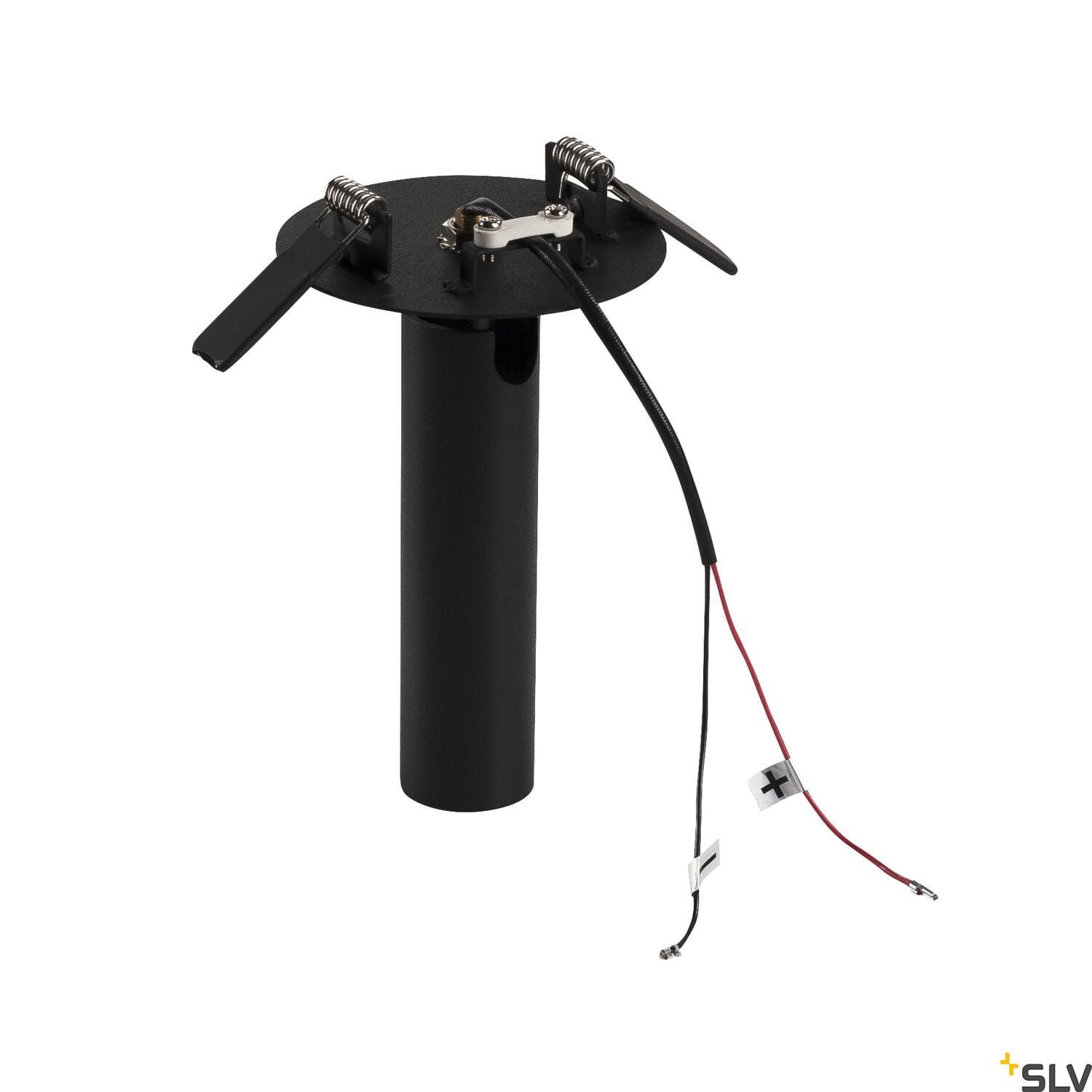 KARPO 30, Einbauleuchte, einflammig, LED, 3000K, schwarz, Rosette flach, 7,5W 2