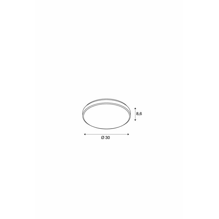 MARONA, Deckenleuchte, LED, 3000K, rund, aluminium gebürstet, 4x3W 3