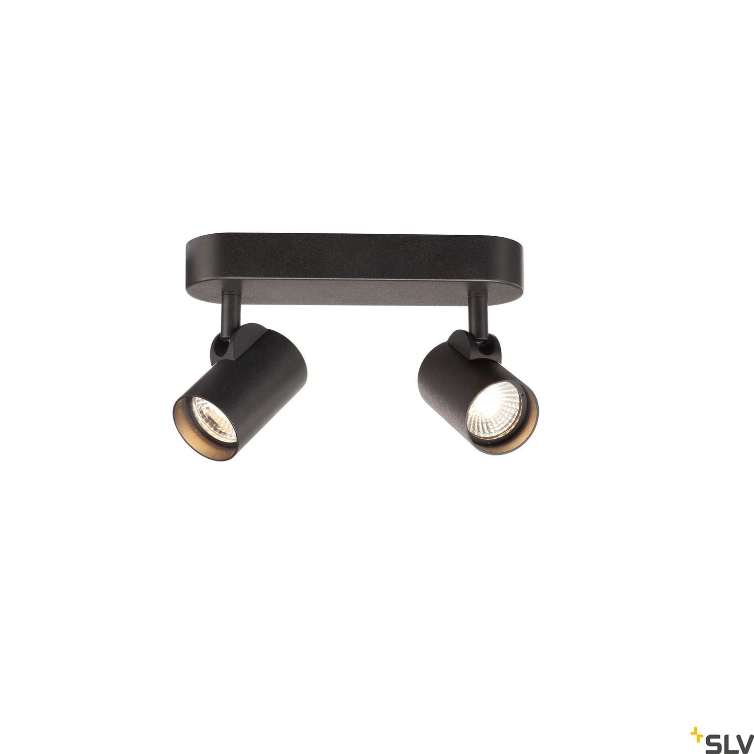 HELIA, Wand- und Deckenleuchte, zweiflammig, LED, 3000K, 35°, schwarz