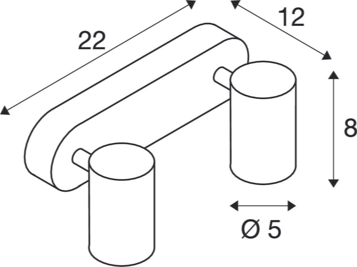 HELIA, Wand- und Deckenleuchte, zweiflammig, LED, 3000K, 35°, schwarz 3