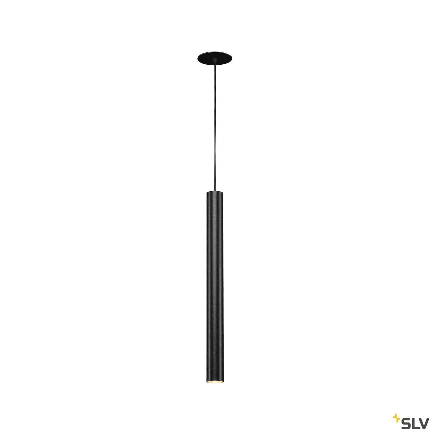 HELIA 40, Pendelleuchte, LED, 3000K, rund, schwarz, flache Rosette, 9W HELIA 40, Pendelleuchte, LED, 3000K, rund, schwarz, flache Rosette, 9W