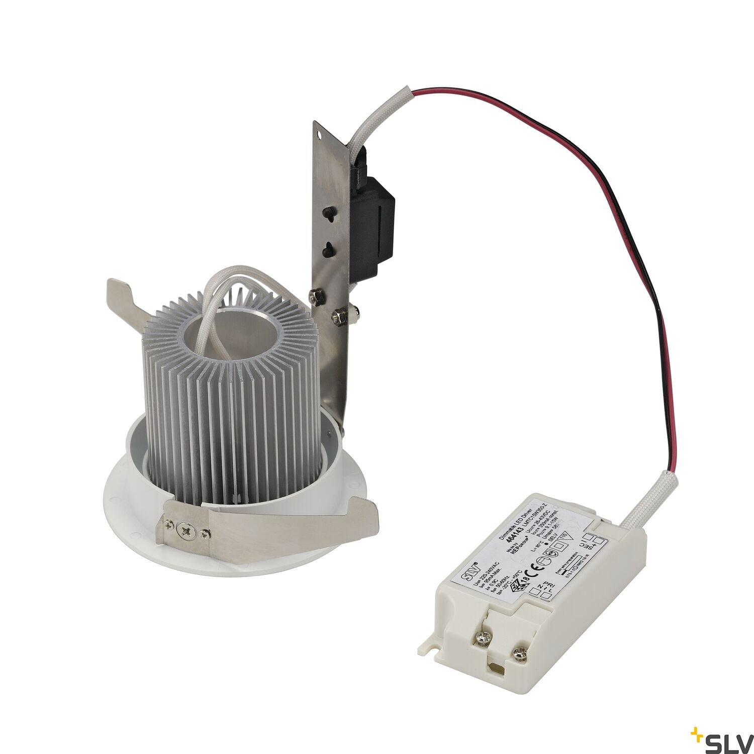 CONTONE®, Einbauleuchte, LED, 2000-3000K, rund, weiß, schwenkbar, 13W, inkl. Blattfedern 2