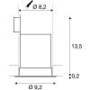 CONTONE®, Einbauleuchte, LED, 2000-3000K, rund, weiß, schwenkbar, 13W, inkl. Blattfedern 14