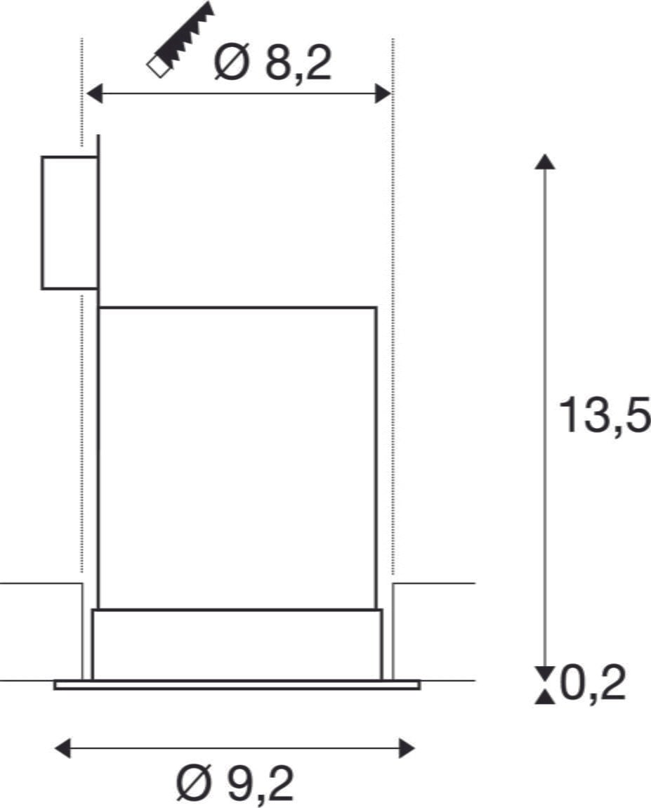 CONTONE®, Einbauleuchte, LED, 2000-3000K, rund, weiß, schwenkbar, 13W, inkl. Blattfedern 7