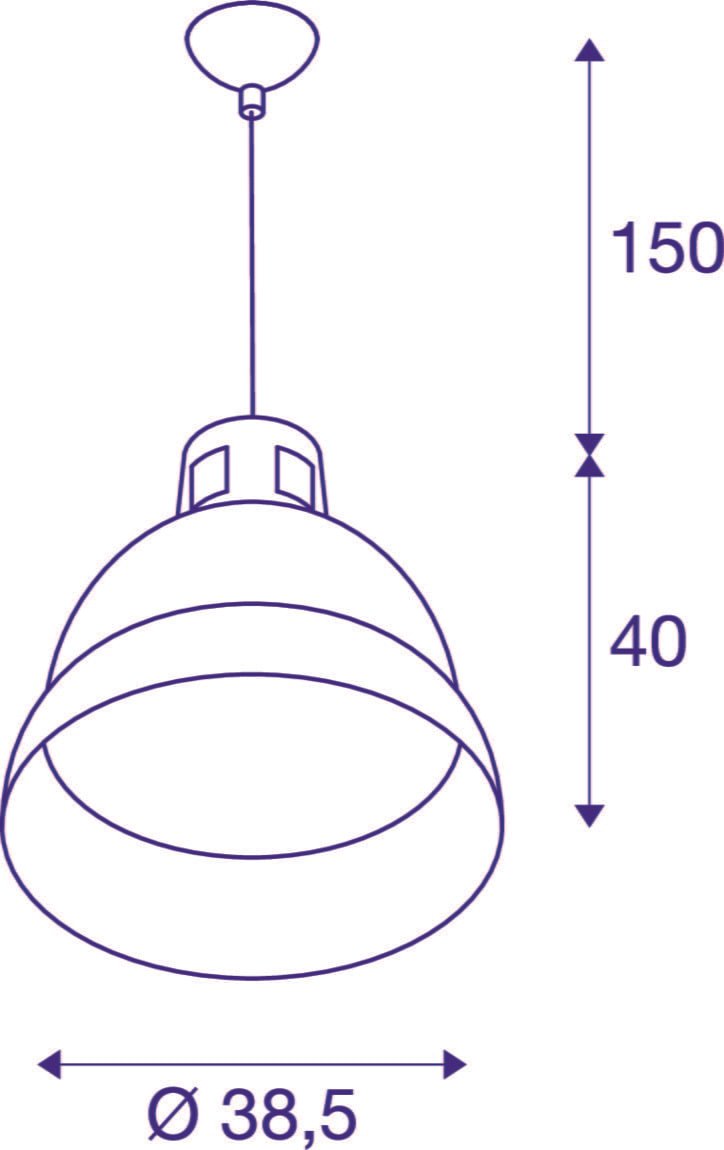 PARA 380, Pendelleuchte, A60, schwarz, max. 160W 5