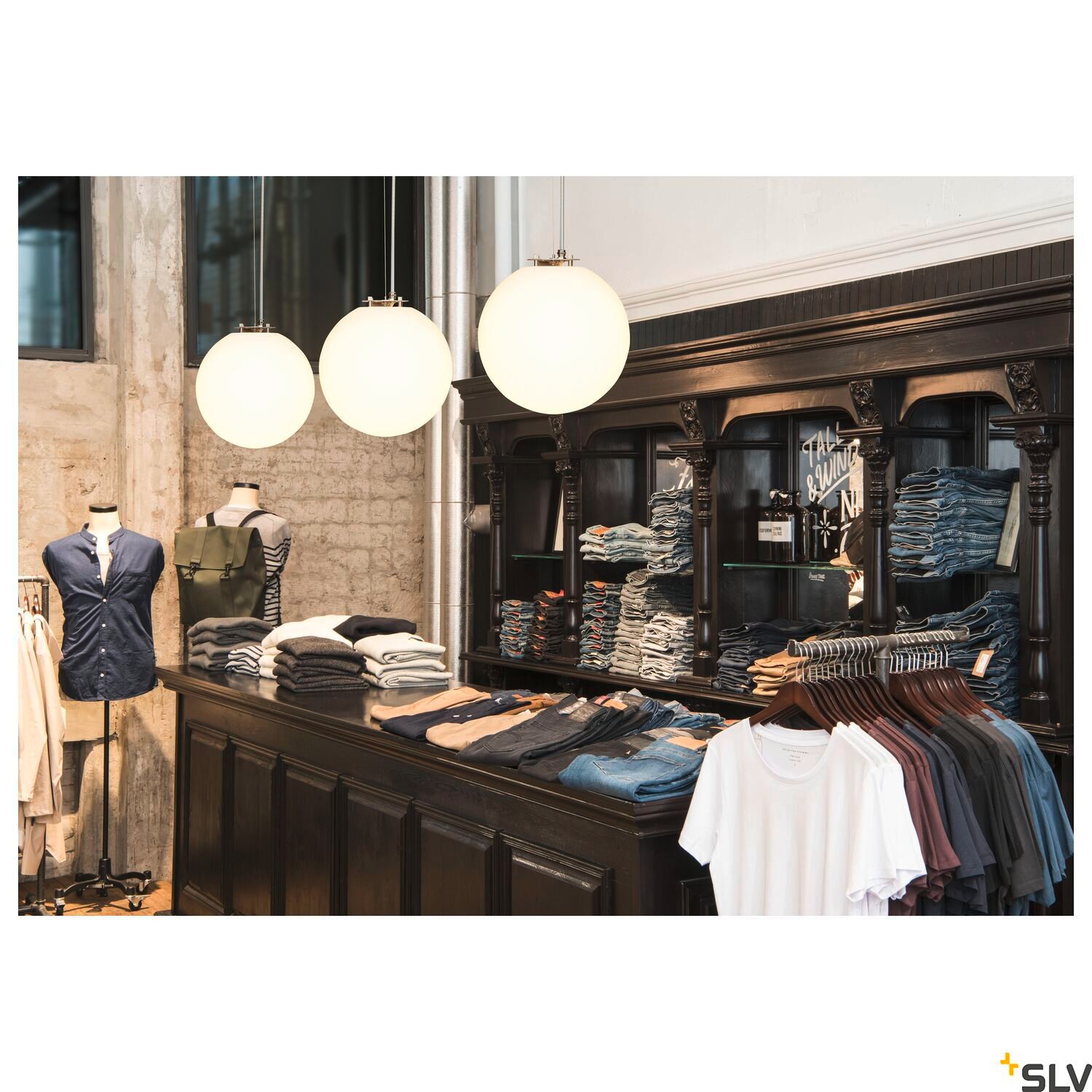 ROTOBALL 40, Pendelleuchte, TC-(D,H,T,Q)SE, silbergrau/weiß, Ø 40 cm, max. 24W 3