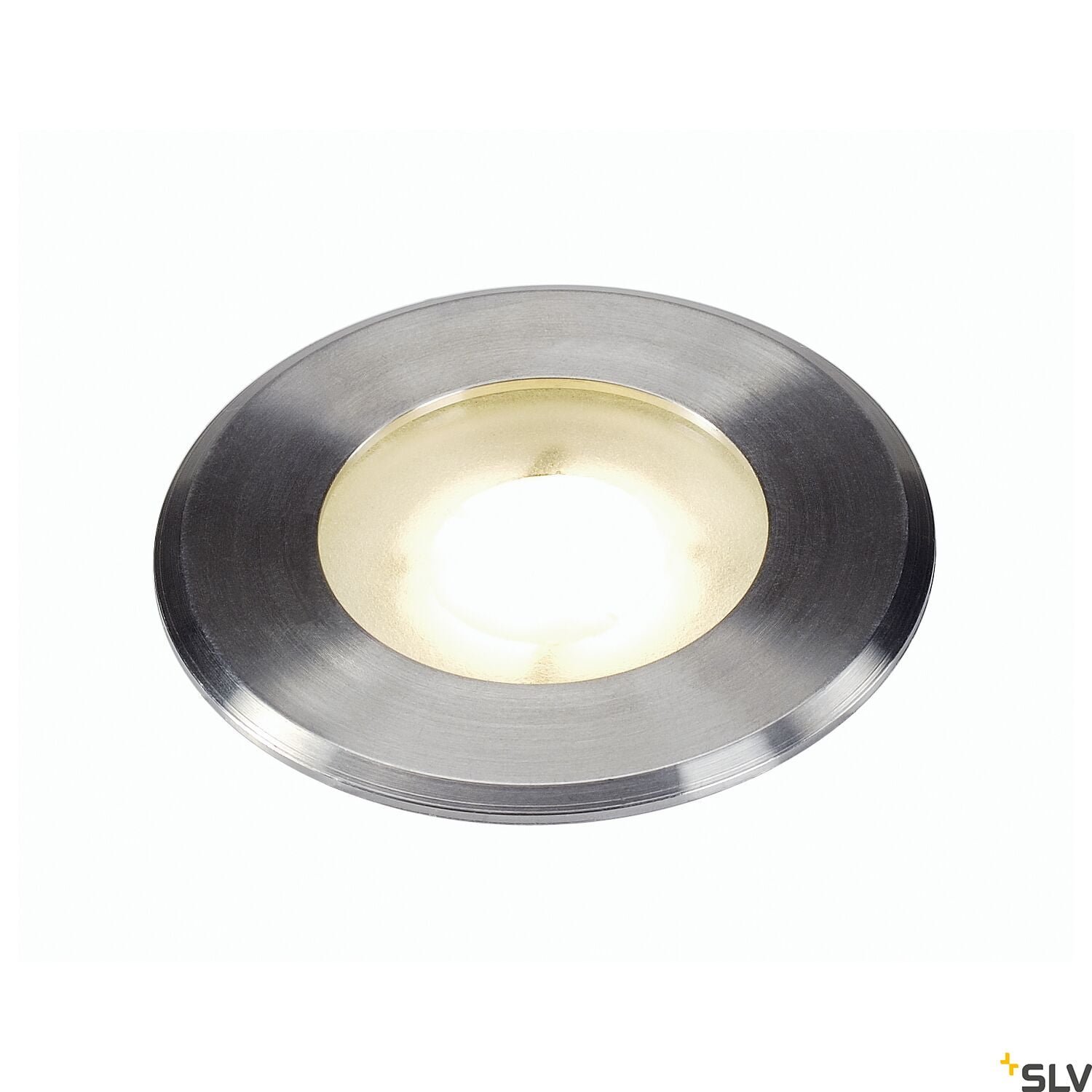 DASAR® FLAT 80,  Bodeneinbauleuchte, LED, 3000K, IP67, rund, edelstahl gebürstet, 3,5W