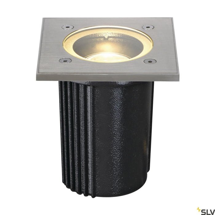 DASAR® EXACT 116,  Bodeneinbauleuchte, QPAR51, IP67, eckig, edelstahl 316, max. 35W