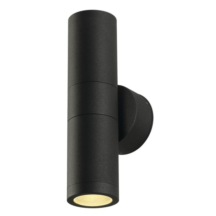 ASTINA,  Wandleuchte, TCR50-SE, IP44, rund, up/down, anthrazit, max. 44W