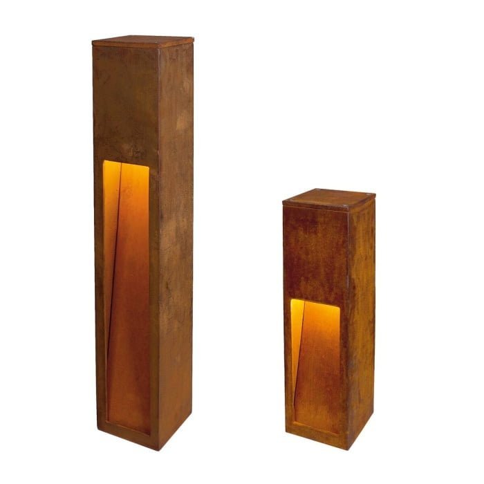 RUSTY SLOT 50,  Standleuchte, TC-DSE, IP44, stahl gerostet, L/B/H 12/12/50 cm, max. 11W 2