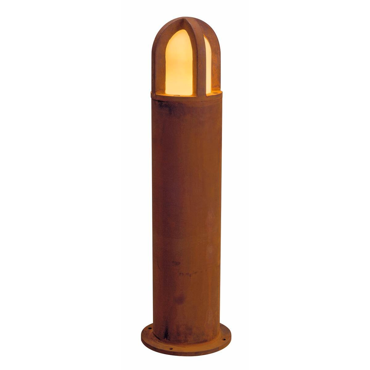 RUSTY CONE 70,  Standleuchte, TC-DSE, IP54, rund, stahl gerostet, Ø/H 15/70 cm, max. 11W
