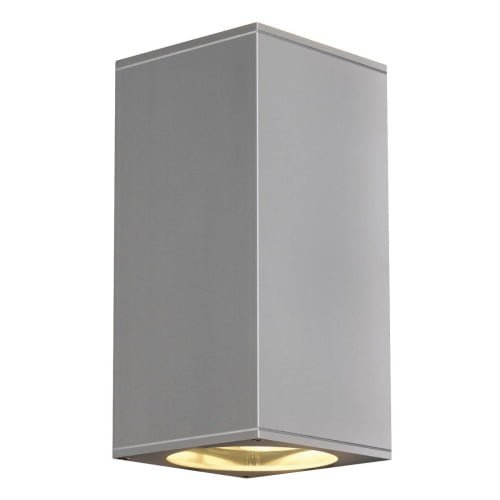 BIG THEO,  Wandleuchte, QPAR111, IP44, eckig, up/down, silbergrau, max. 150W 2