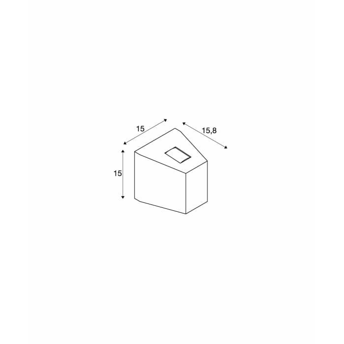 OUT-BEAM,  Wandleuchte, LED, 3000K, Beam up/Flood down, anthrazit 4