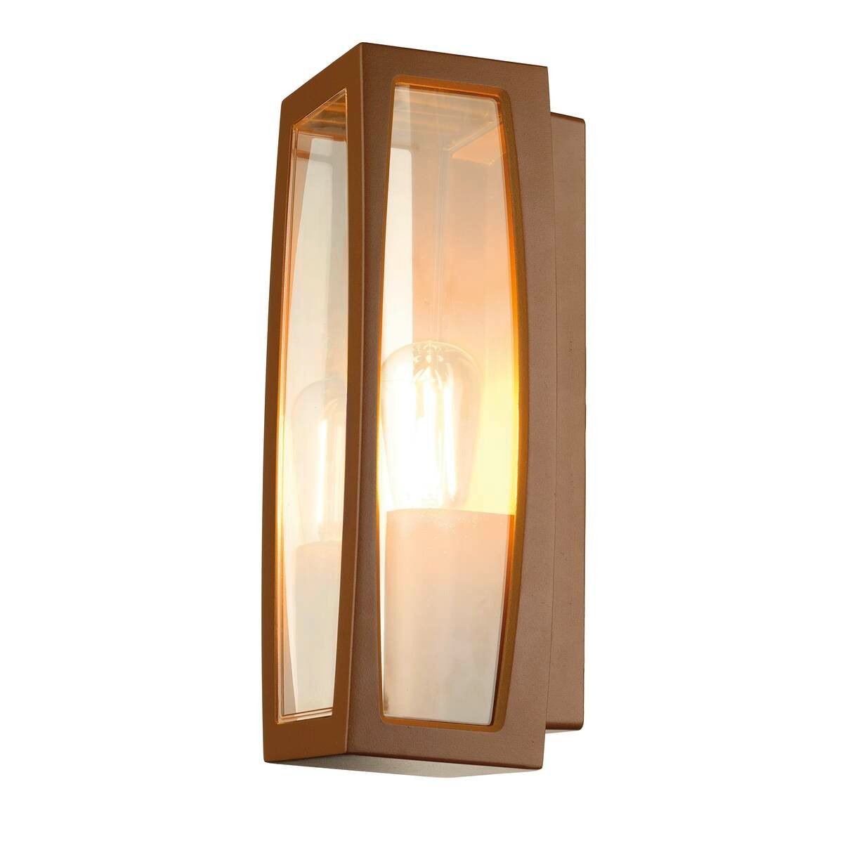 MERIDIAN BOX 2,  Wandleuchte,  rost, max. 25W, klarer Kunststoff 2