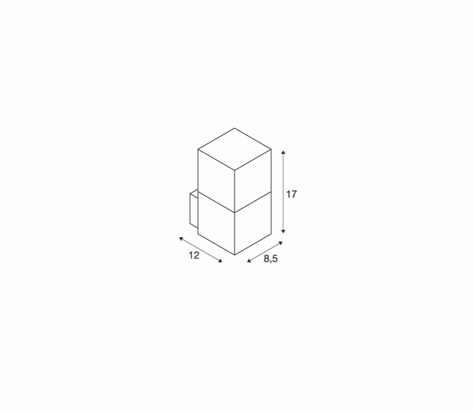 GRAFIT WL,  Wandleuchte, TC-DSE, IP44, anthrazit, Energiesparleuchte, max. 11W 3