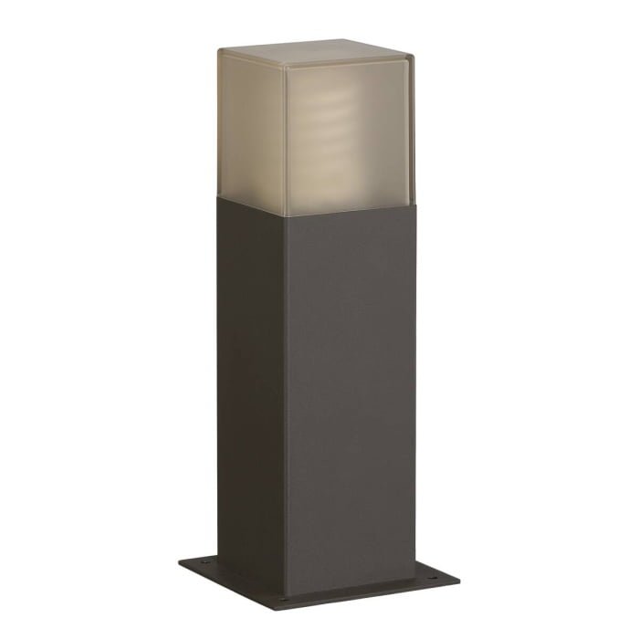 GRAFIT 30,  Standleuchte, TC-DSE, IP44, anthrazit, Energiesparleuchte, L/B/H 12/12/30 cm, max. 11W 2