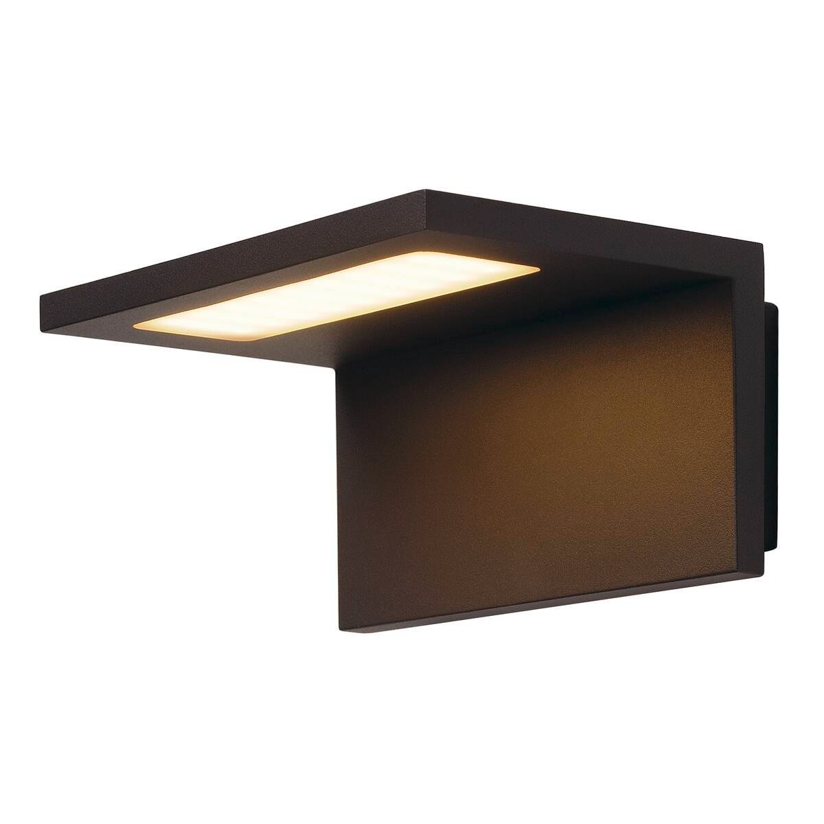 ANGOLUX WALL,  Wandleuchte, LED, 3000K, IP44, anthrazit, 36 SMD LED, max. 7,51W