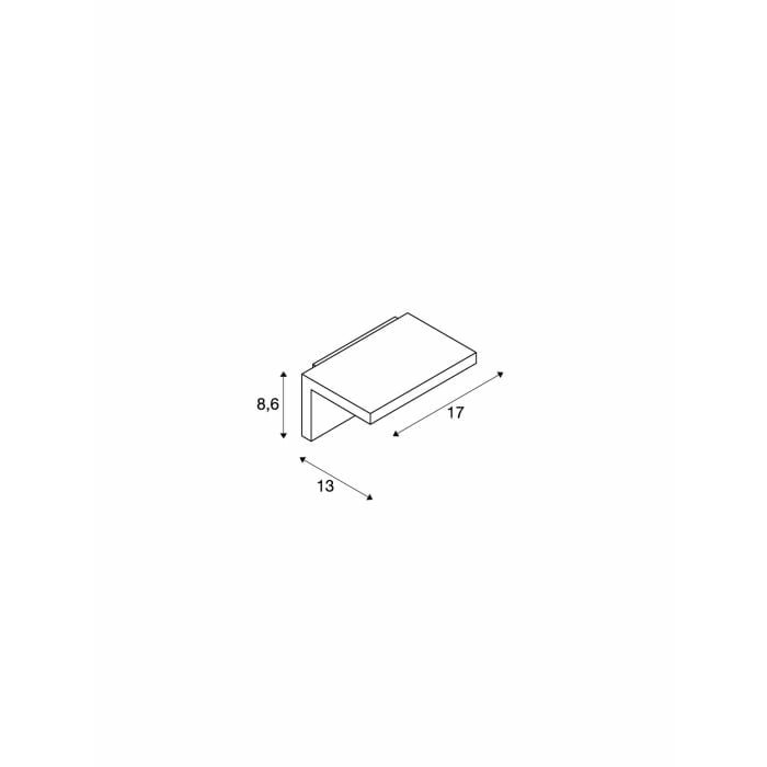 ANGOLUX WALL,  Wandleuchte, LED, 3000K, IP44, anthrazit, 36 SMD LED, max. 7,51W 2