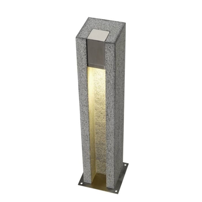 ARROCK SLOT,  Standleuchte, LED GU10 51 mm, IP44 , eckig, salt & pepper, Granit, 4W LED 2