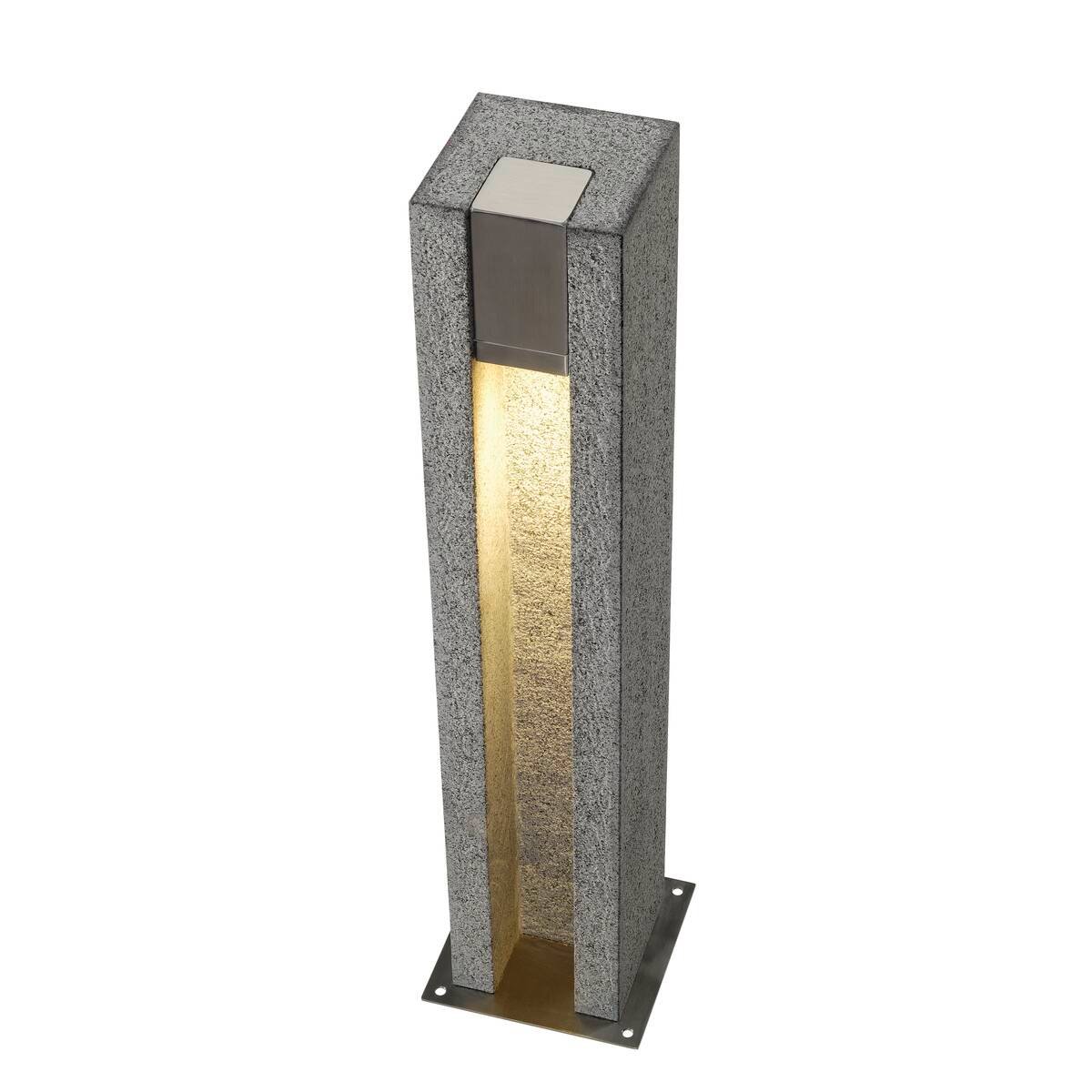 ARROCK SLOT,  Standleuchte, LED GU10 51 mm, IP44 , eckig, salt & pepper, Granit, 4W LED 2